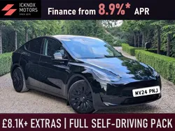 Black Used 2024 Tesla Model Y Long Range SUV | £35,360 (Expensive)
