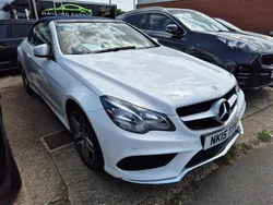 White Used 2015 Mercedes E220 AMG line Cabriolet | £11,755 (Fair price)
