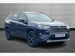 Obsidian blue black Used 2020 Toyota RAV4 Hybrid SUV | £24,650 (Fair price)