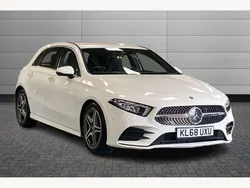 Polar white Used 2019 Mercedes A180 AMG Line Premium Hatchback | £17,300 (Fair price)