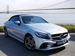 Iridium silver metallic Used 2019 Mercedes C300 AMG line Cabriolet | £18,991 (Good price)