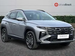 Metallic shimmering silver New 2025 Hyundai Tucson Ultimate SUV | £37,250 (Expensive)