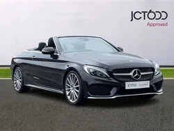 Black Used 2017 Mercedes C220 AMG Line Premium Plus Cabriolet | £16,000 (Fair price)