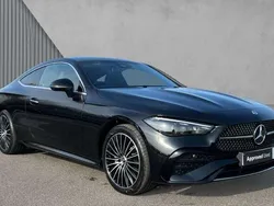 Obsidian black metallic Used 2025 Mercedes CLE300 AMG Line Premium Plus Coupe | £53,991 (Fair price)