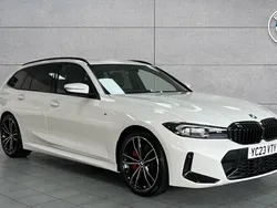 Mineral white metallic Used 2023 BMW 320 M Sport Estate | £30,197 (A bit pricey)