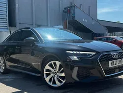 Black Used 2021 Audi A3 S-Line Sedan | £14,900 (Fair price)