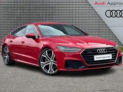 Red Used 2018 Audi A7 S-Line Hatchback | £23,495 (Fair price)