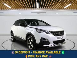 White Used 2018 Peugeot 3008 GT-line SUV | £12,749 (Fair price)