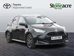 Black Used 2022 Toyota Yaris Hybrid Design Hatchback | £15,500 (Fair price)