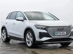 White Used 2024 Audi Q4 e-tron S-Line SUV | £36,995 (Fair price)