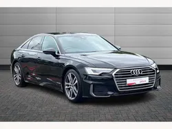 Black Used 2022 Audi A6 S-Line Sedan | £28,095 (Fair price)