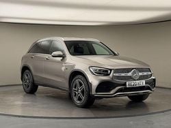 Mojave silver Used 2020 Mercedes GLC300e AMG line SUV | £23,200 (Fair price)