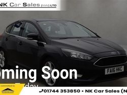 Black Used 2016 Ford Focus Zetec Hatchback | £7,400 (Fair price)