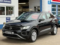 Deep black pearl metallic Used 2023 VW T-Roc Life SUV | £18,995 (Good price)