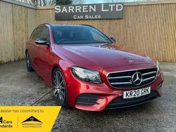Red Used 2020 Mercedes E300 AMG line Estate | £26,495 (Fair price)