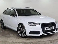 White Used 2018 Audi A4 Black Edition Estate | £24,975