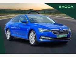 Energy blue Used 2023 Skoda Superb SE L Hatchback | £23,250 (Fair price)