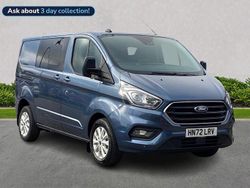 Blue Used 2022 Ford Transit Custom Limited Van | £25,700 (Fair price)