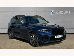 Blue Used 2022 BMW X5 M Sport SUV | £46,995 (Fair price)