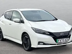 Pearl storm white Used 2023 Nissan Leaf Tekna Hatchback | £13,103 (Fair price)