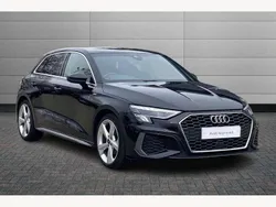 Mythos black Used 2023 Audi A3 S-Line Hatchback | £19,490 (Fair price)