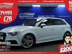 White Used 2018 Audi A3 Sportback S-Line Hatchback | £14,499 (Fair price)