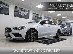 White Used 2023 Mercedes CLA200 AMG line Coupe | £23,000 (Good price)