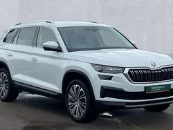 Moon white metallic Used 2024 Skoda Kodiaq SE L Executive SUV | £29,490 (Good price)