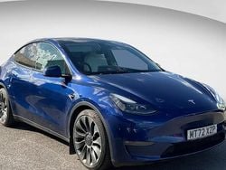 Blue Used 2022 Tesla Model Y Performance SUV | £28,390 (Fair price)