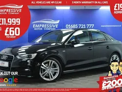 Black Used 2016 Audi A3 S-Line Sedan | £11,999 (Fair price)