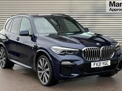 Blue Used 2021 BMW X5 M M Sport SUV | £40,648 (Fair price)