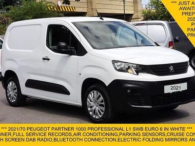 White Used 2021 Peugeot Partner MPV | £7,995 (Fair price)