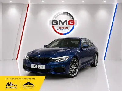 Used BMW 530e M Sport 252 HP (185 kW) 2018 Blue Sedan