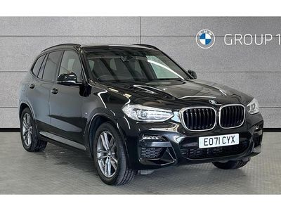 Used BMW X3 M Sport 190 HP (139 kW) 2021 Black sapphire metallic paint SUV