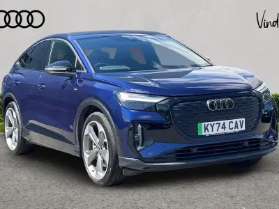 Used Audi Q4 e-tron Black Edition 206 kW (281 HP) 2024 Blue SUV
