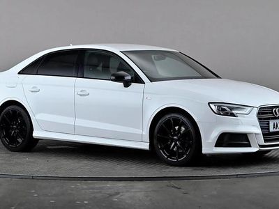 Used Audi A3 Black Edition 116 HP (85 kW) 2018 White Sedan