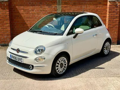 Used Fiat 500 Lounge 2016 White Hatchback