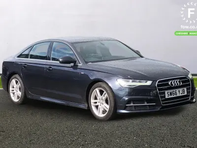 Used Audi A6 S-Line 190 HP (139 kW) 2016 Blue Sedan