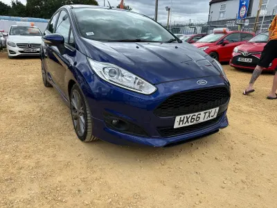 Used Ford Fiesta ST-Line 125 HP (91 kW) 2016 Blue Hatchback