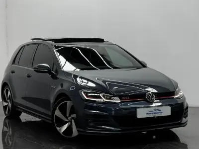 Used VW Golf VII GTI 241 HP (177 kW) 2018 Blue Hatchback