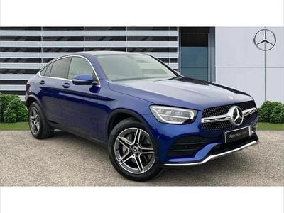 Used Mercedes GLC300e AMG line 254 HP (186 kW) 2021 Blue Coupe