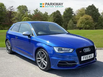 Used Audi S3 Sportback Design 300 HP (220 kW) 2015 Blue Hatchback