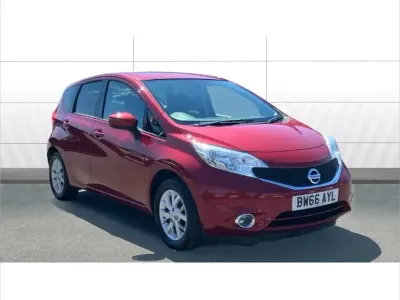 Used Nissan Note Acenta 80 HP (58 kW) 2016 Red Hatchback