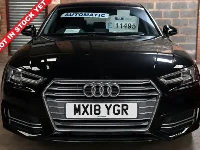Used Audi A4 S-Line 150 HP (110 kW) 2018 Black Sedan