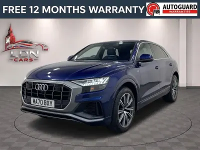 Used Audi Q8 S-Line 286 HP (210 kW) 2020 Blue SUV
