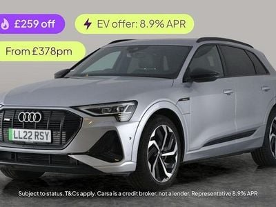 Silver Used 2022 Audi e-tron Black Edition SUV | £22,775 (Good price)