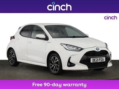 White Used 2021 Toyota Yaris Hybrid Design Hatchback | £15,199 (Good price)