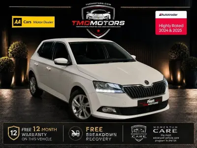 Used Skoda Fabia SE 95 HP (69 kW) 2018 White Hatchback