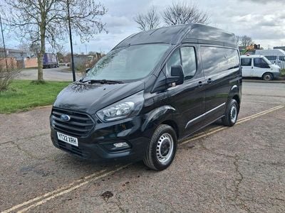 Used Ford Transit Custom 105 HP (77 kW) 2022 Black Van
