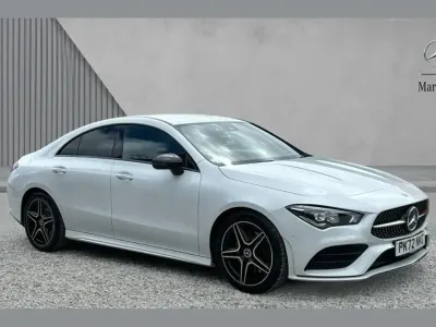 Used Mercedes CLA200 AMG Line Premium 161 HP (118 kW) 2022 White Coupe
